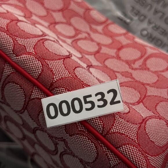 Coach Demi Signature Jacquard Shoulder Bag Purse Handbag Retro Mini Y2K Red NEW - Picture 16 of 16